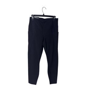 Members Mark Active Pocket Leggings Large Black High Waist Side Pockets